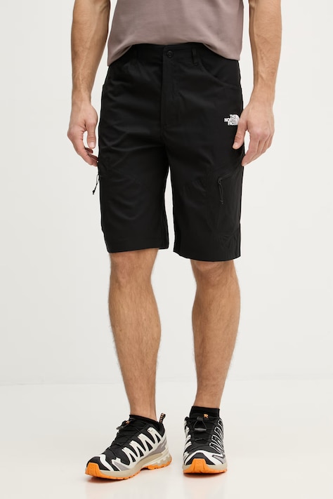 The North Face σορτς πεζοπορίας Ανδρικά EXPLORATION μαύρα κανονικά NF0A8FU9JK31