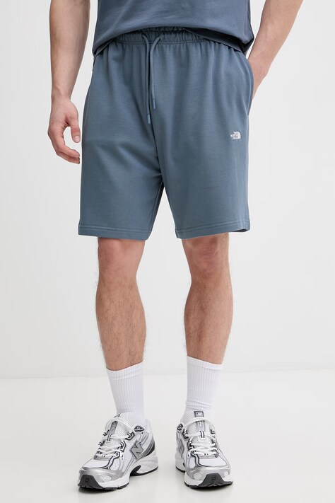 The North Face szorty męskie bawełniane ESSENTIAL niebieskie regular waist NF0A8GQ90U31
