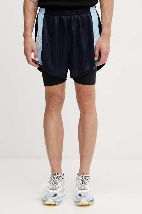 Martine Rose Football szorty męskie niebieskie regular waist 126JT15504