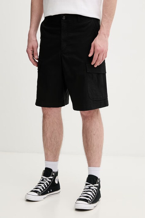 Oakley szorty cargo męskie bawełniane z elastanem czarne FOA407896