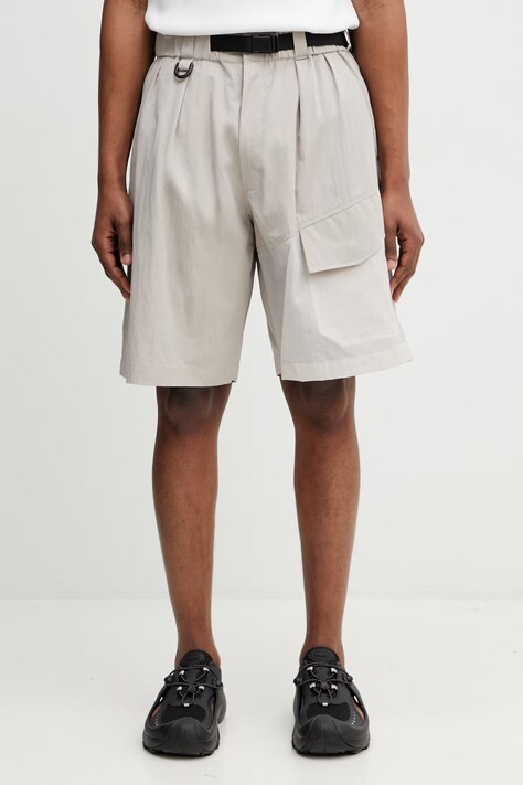 Y-3 UT SHORTS szorty z bawełną męskie beżowe KS5229