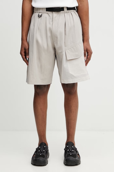 Y-3 UT SHORTS szorty z bawełną męskie beżowe KS5229