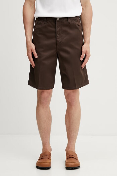 Carhartt WIP Simple Short szorty męskie brązowe regular waist I034912.3IL02