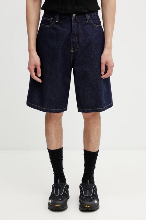 Carhartt WIP Landon Short szorty jeansowe męskie granatowe regular waist I030469.102