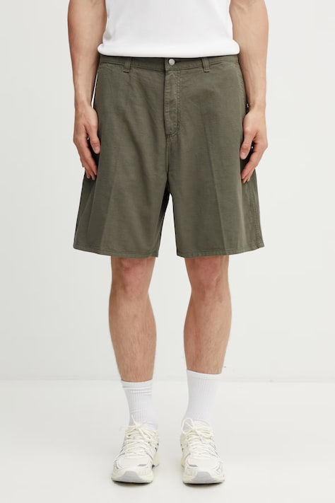 Carhartt WIP Walter Single Knee Short szorty bawełniane męskie zielone I036491.11GD