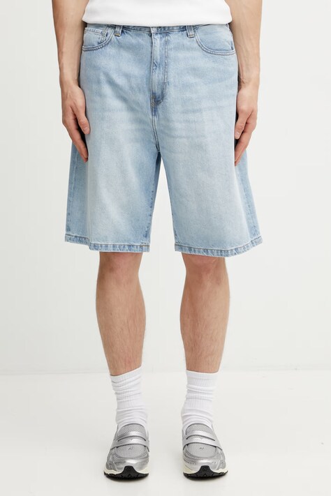 Carhartt WIP Landon Short szorty bawełniane męskie niebieskie regular waist I030469.01WU