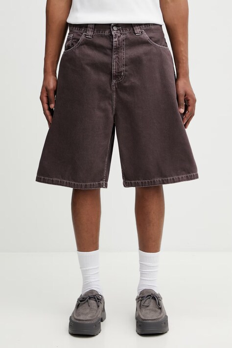 Carhartt WIP Brandon Short szorty jeansowe męskie brązowe regular waist