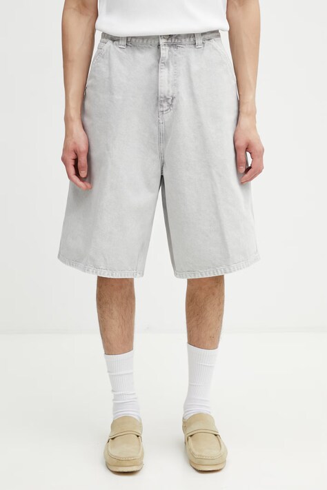 Carhartt WIP OG Single Knee Short σορτς ντένιμ ανδρικά γκρί κανονική I036497.895F
