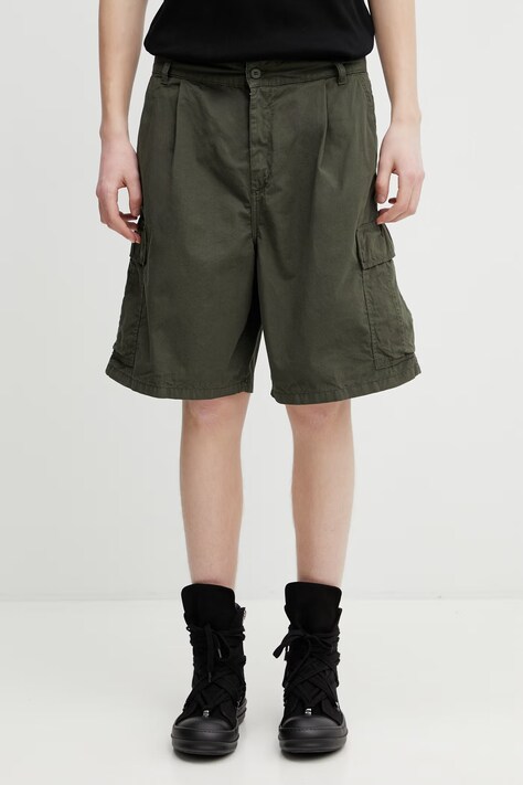 Carhartt WIP Cole Cargo Short szorty cargo bawełniane męskie zielone regular waist I035566.2ZXGD