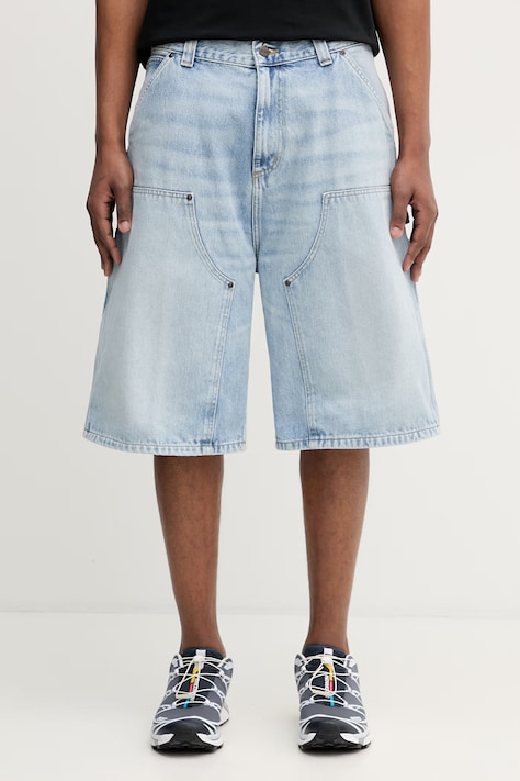 Carhartt WIP OG Double Knee Short szorty jeansowe męskie niebieskie regular waist I036590.01WU