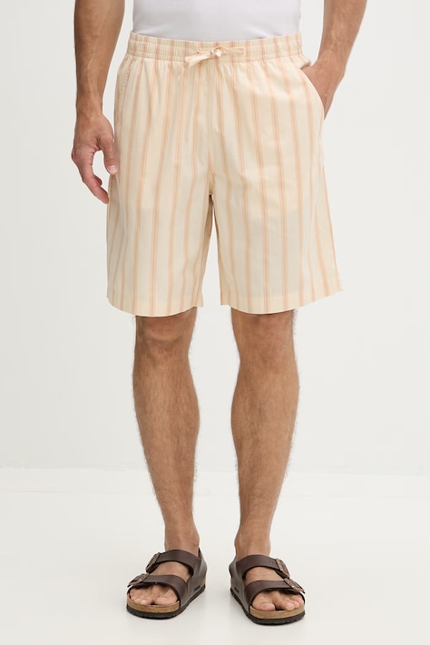 Lacoste szorty męskie bawełniane żółte regular waist GH1986