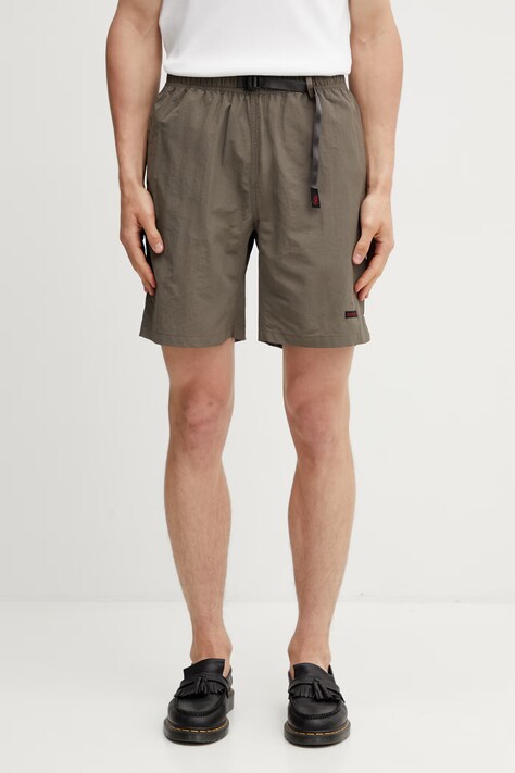 Gramicci NYLON PACKABLE G-SHORT szorty męskie brązowe regular waist G6SM.P082