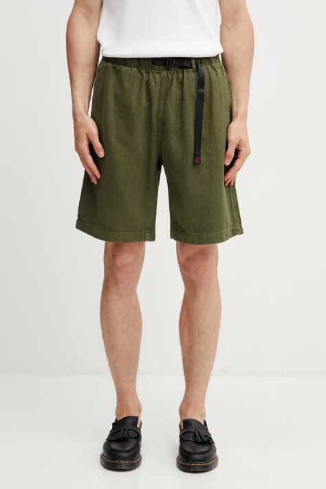Gramicci HEMP G-SHORT szorty z bawełną męskie zielone G5SM.P067