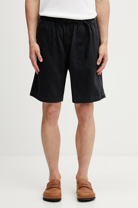 Gramicci HEMP G-SHORT szorty z bawełny męskie czarne G5SM.P067