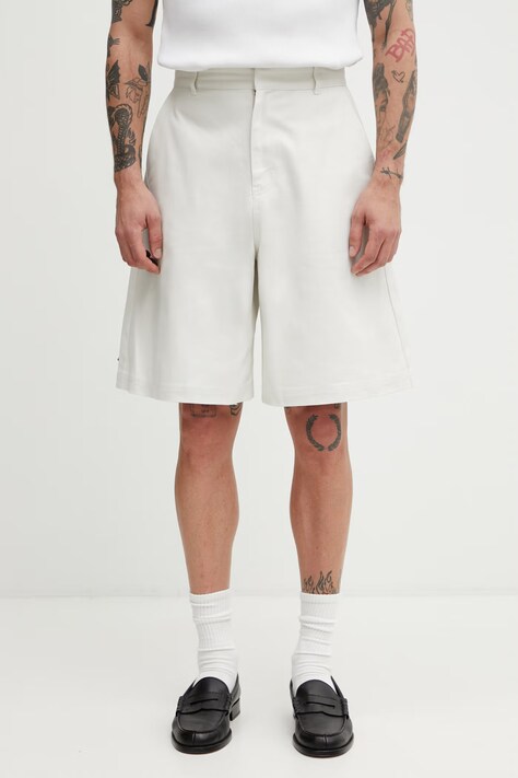 Ader Error szorty jeansowe męskie beżowe regular waist BN42FYBT0201IV