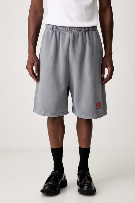 Willy Chavarria BUFFALO SWEATSHORT sweat shorts cotton Men's gray WCJSY0173