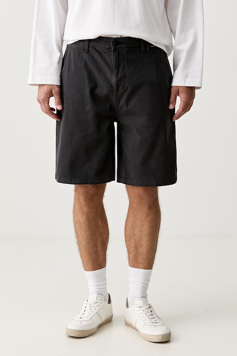 Hurley szorty męskie z bawełną czarne regular waist MWEU00007