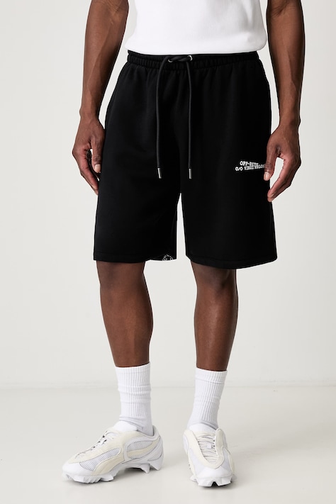 Off-White Type Machine Arrow sweat shorts cotton Men's black regular waist 44MCI013S26F007001
