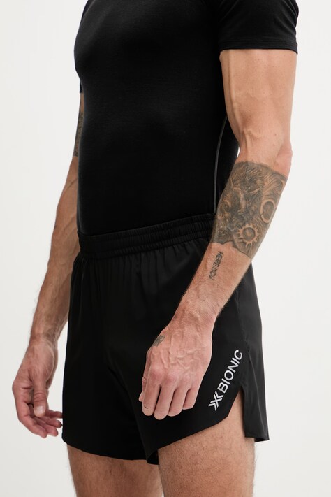 X-bionic szorty trekkingowe męskie STREAMLITE TRAIL RUNNING czarne regular waist R5CSS25M