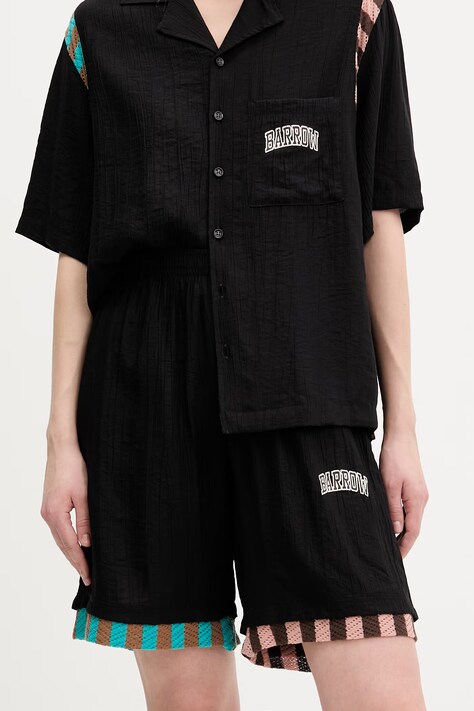 Barrow szorty kolor czarny wzorzyste S6BWUABE048