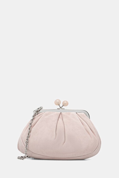 Weekend Max Mara torebka zamszowa AVALOIS kolor różowy 2615511014600