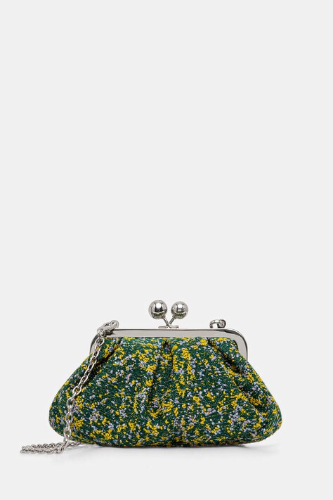 Weekend Max Mara torebka z dodatkiem wełny ACCENNI kolor zielony 2615511154600