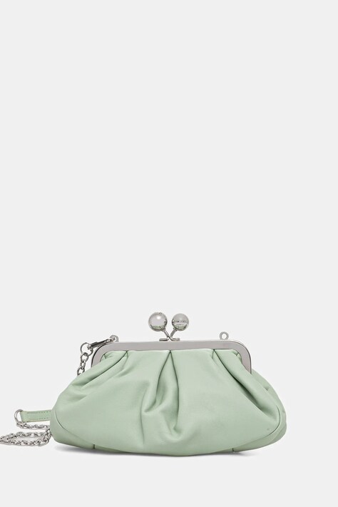 Weekend Max Mara torebka skórzana PRATI kolor zielony 2615511164600