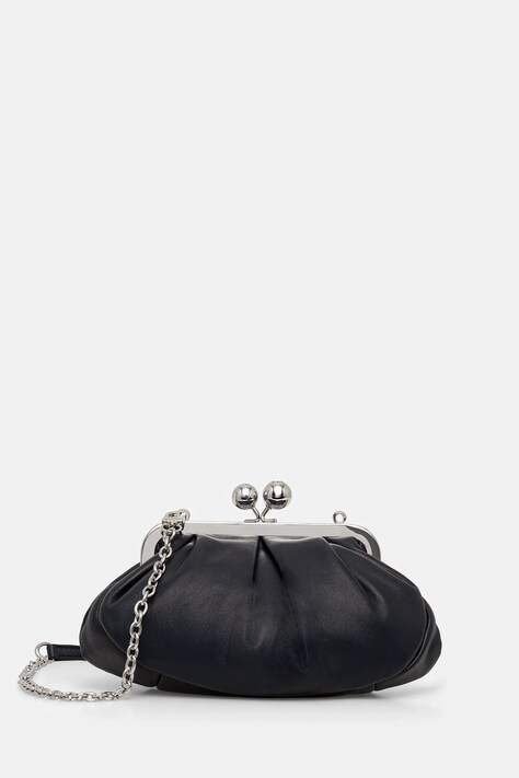 Weekend Max Mara torebka skórzana PRATI kolor granatowy 2615511164600