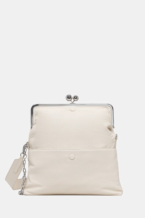 Weekend Max Mara torebka skórzana ASLALOM kolor beżowy 2615511184600