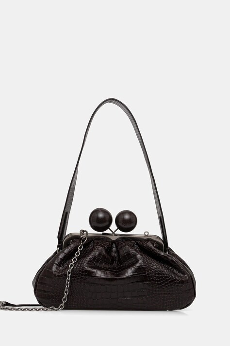 Weekend Max Mara torebka skórzana ALISSO kolor brązowy 2615511194600