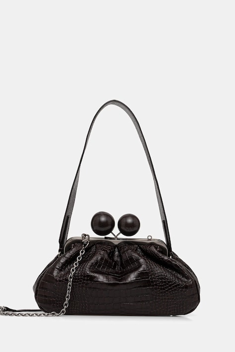 Weekend Max Mara torebka skórzana ALISSO kolor brązowy 2615511194600