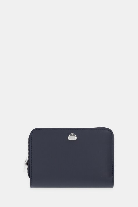 Kožená peněženka Weekend Max Mara AFLORES dámská, modrá barva, 2615711044600