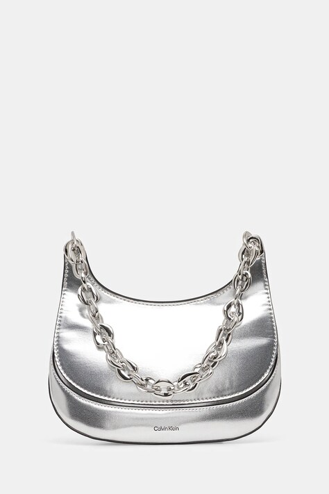 Calvin Klein torebka kolor srebrny LV04F3404G