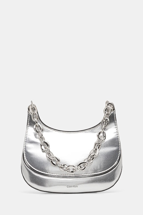 Calvin Klein torebka kolor srebrny LV04F3404G