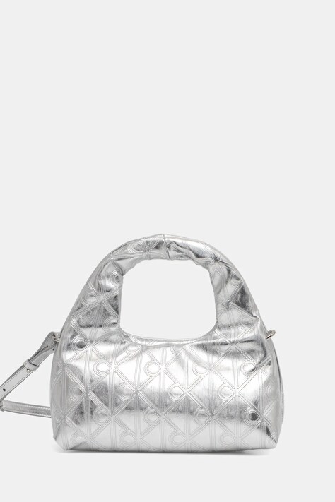 Calvin Klein torebka kolor srebrny LV04F3444G