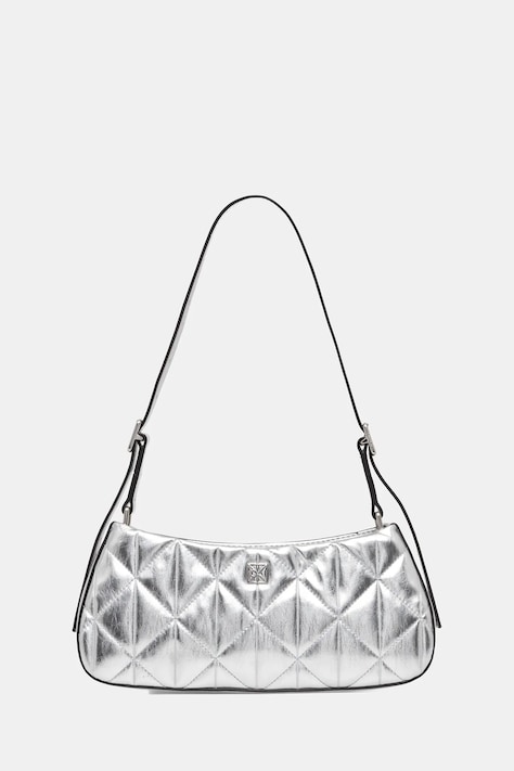 Τσάντα Calvin Klein χρώμα: ασημί, LV04F3445G