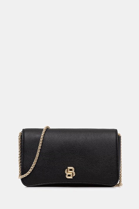 BOSS torebka skórzana BOSS BEYOND NewClutc kolor czarny 50557966