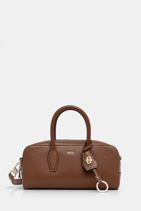 BOSS torebka skórzana NUMAH Bowling kolor brązowy 50557995