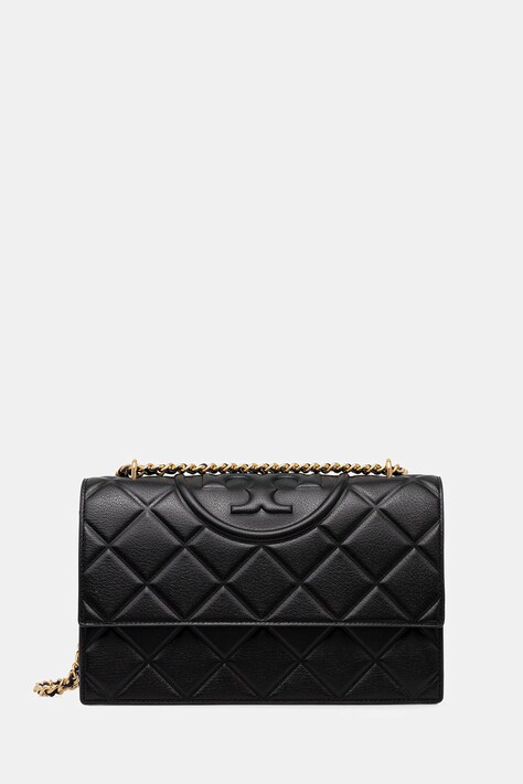 Tory Burch torebka skórzana Fleming kolor czarny 164799-001