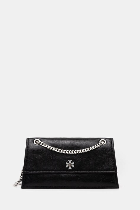 Tory Burch torebka skórzana Kira Turnlock kolor czarny 167058-001