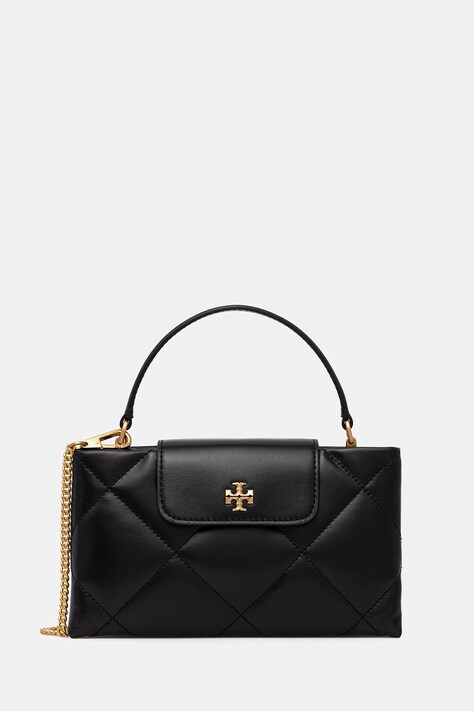 Tory Burch torebka skórzana Kira Diamond kolor czarny 174999-001