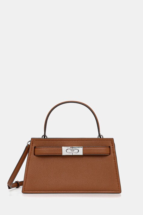 Tory Burch torebka skórzana Lee Radziwill kolor brązowy 175603-200