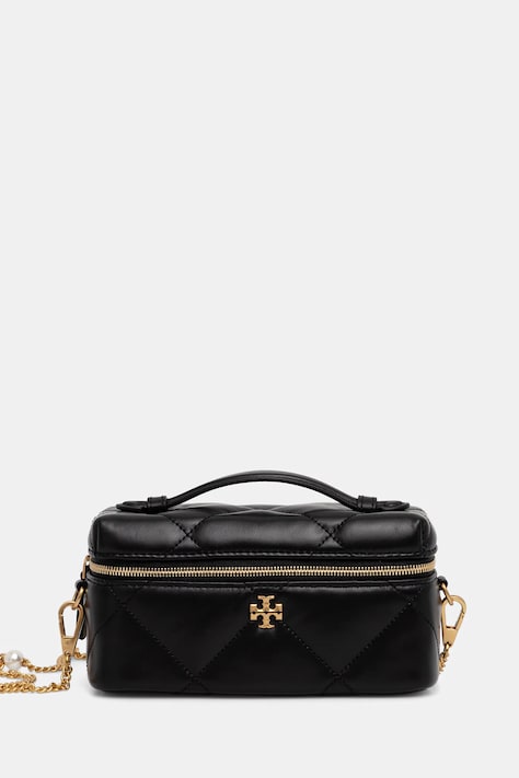 Tory Burch torebka skórzana Kira Diamond Quilt kolor czarny 178159-001