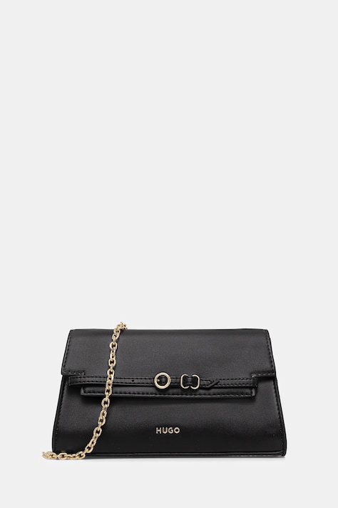 Τσάντα HUGO Syndra_Clutch χρώμα: μαύρο, 50557919