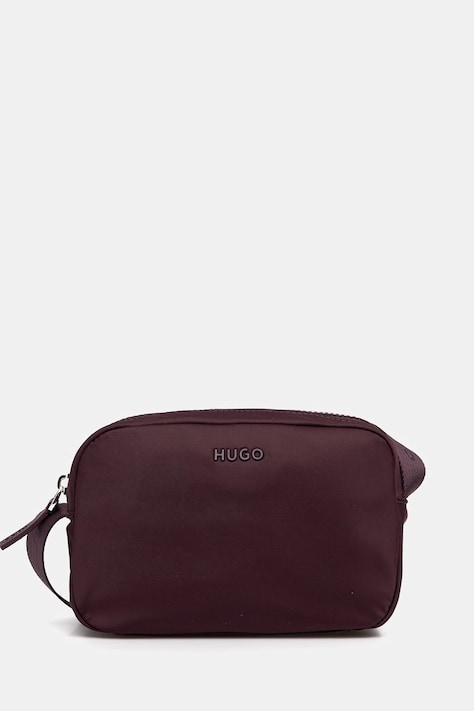 Kabelka HUGO Bel Crossbody fialová barva, 50558177