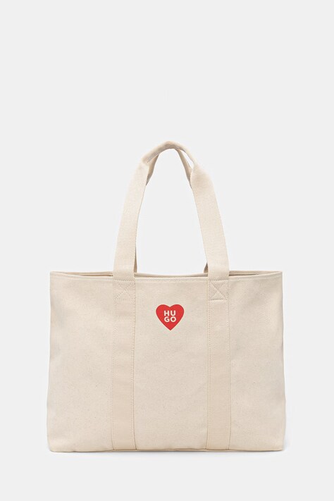 HUGO torebka Becky CH_Tote kolor beżowy 50563021