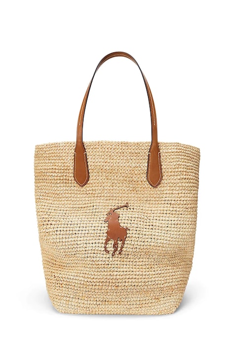 Polo Ralph Lauren torebka kolor beżowy 428923661