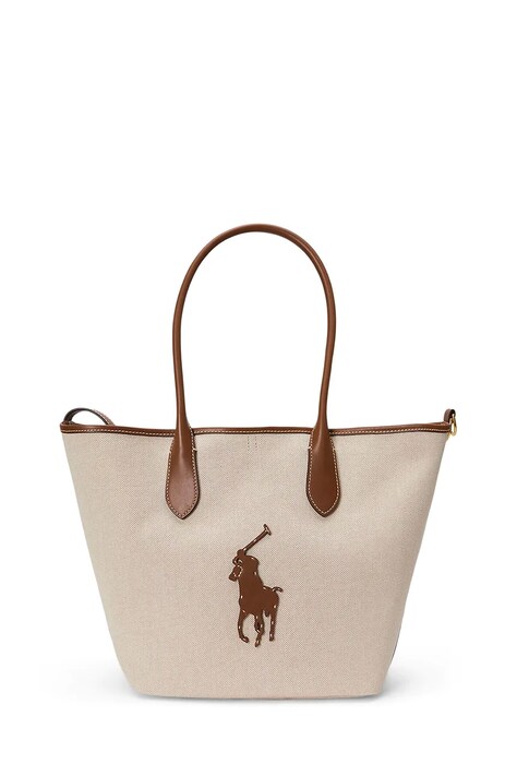 Polo Ralph Lauren torebka kolor beżowy 428P05483