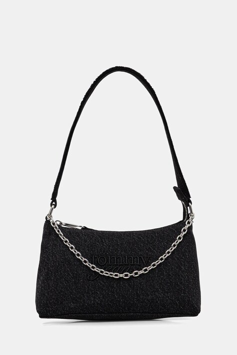 Tommy Jeans torebka jeansowa kolor czarny AW0AW18083