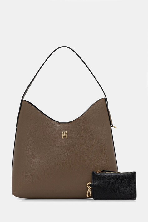 Tommy Hilfiger torebka kolor beżowy AW0AW18140